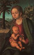 Lucas  Cranach The Madonna with the Bunch of Grapes oil painting picture wholesale